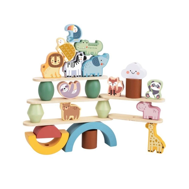 Дървена игра за баланс Animals TJ004