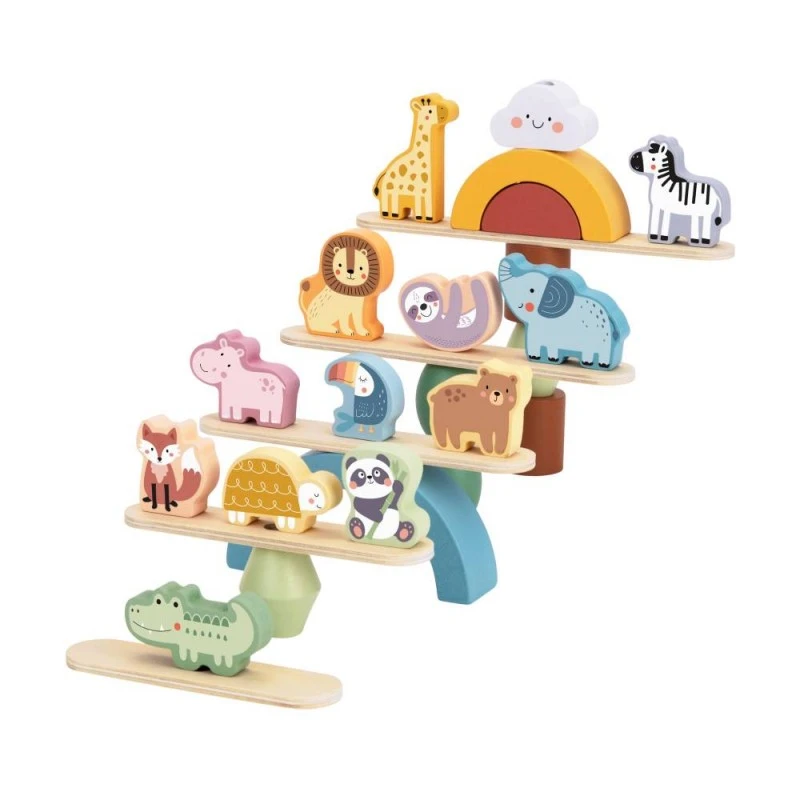Дървена игра за баланс Animals TJ004