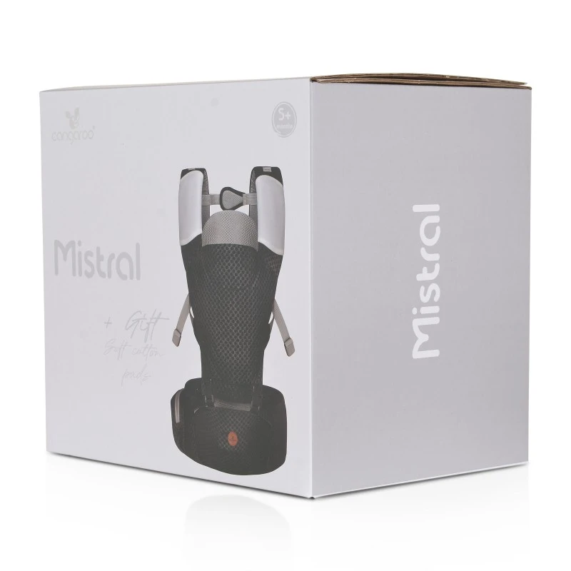 Ергономично кенгуру Mistral, черен