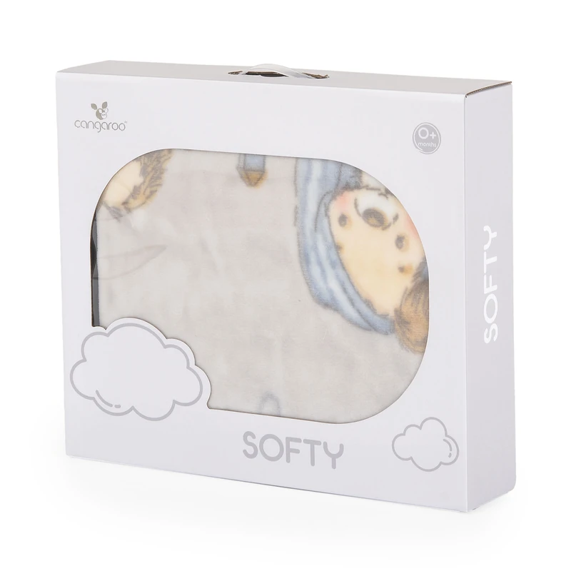Одеяло 110/140 Softy Lovely day сив