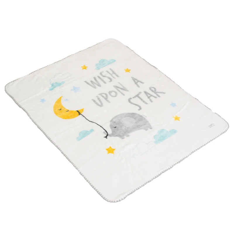 Одеяло 110/140 Softy Wish a upon a star бял