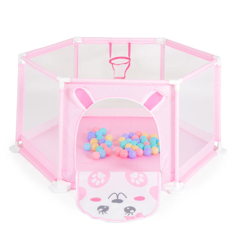 Кошара за игра 146 cm с 50 топки pink - 7061B