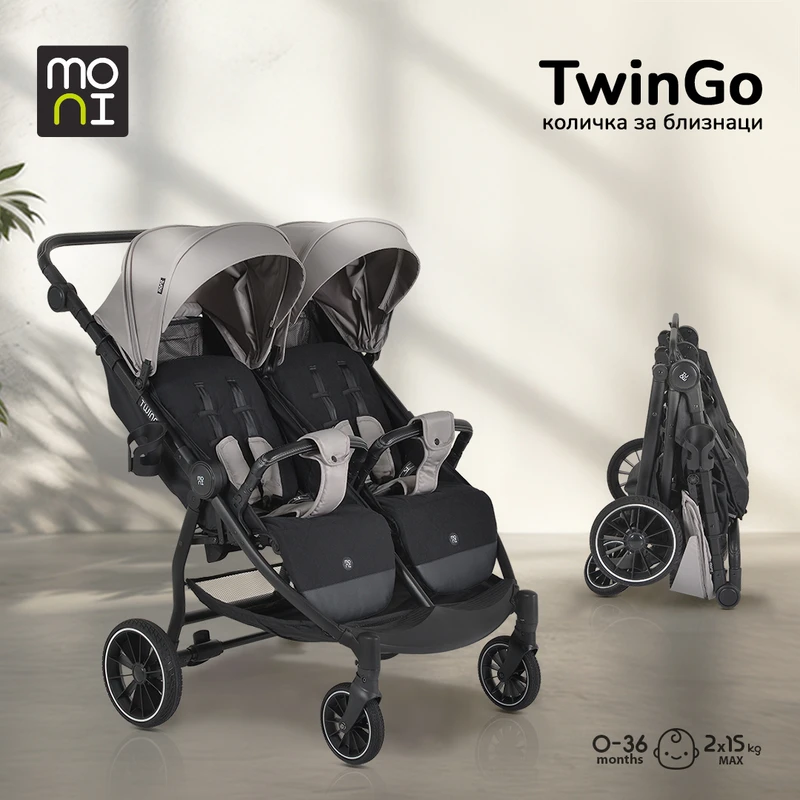 Количка за близнаци TwinGo Silver