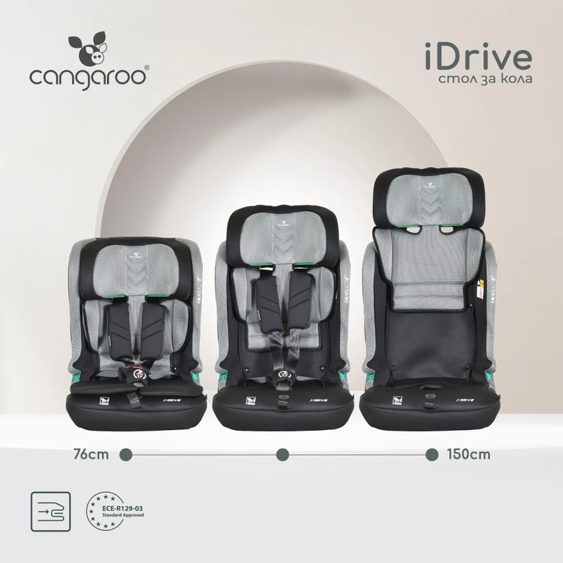 Стол за кола iDrive 76-150cм Titanium-Grey