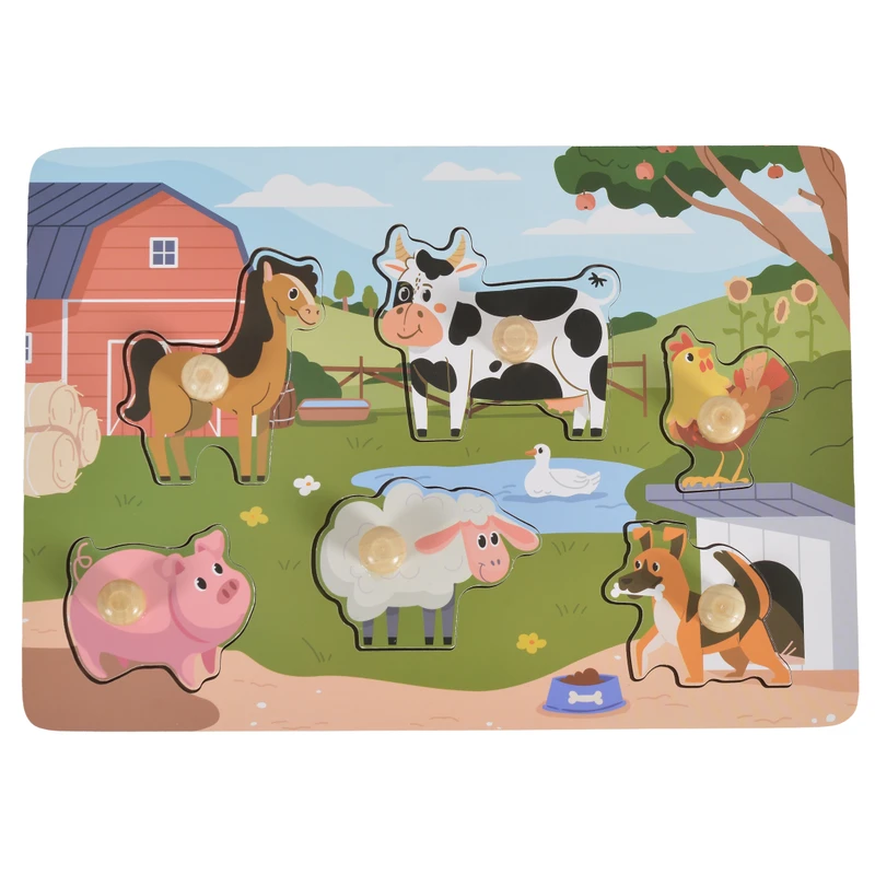 Дървен пъзел Farm 3005