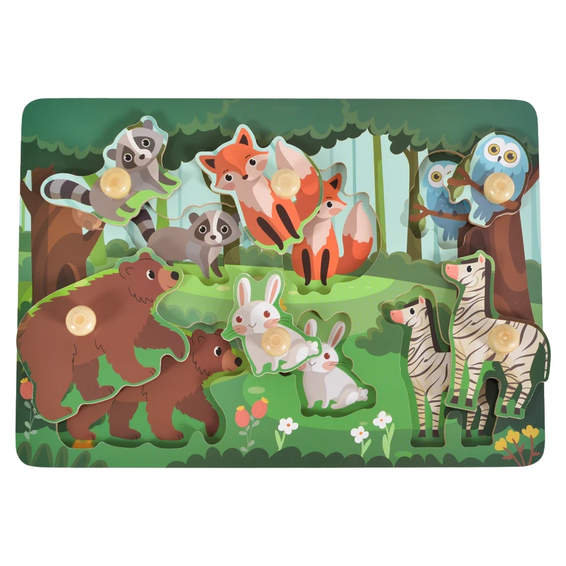 Дървен пъзел Wild animals 3006