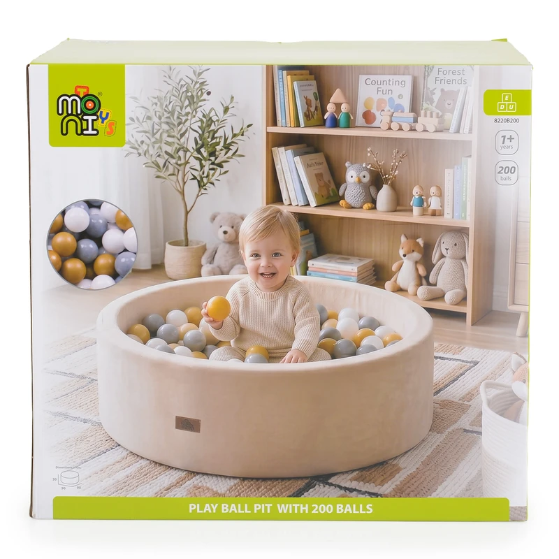 Басейн мек с 200 топки Beige-New