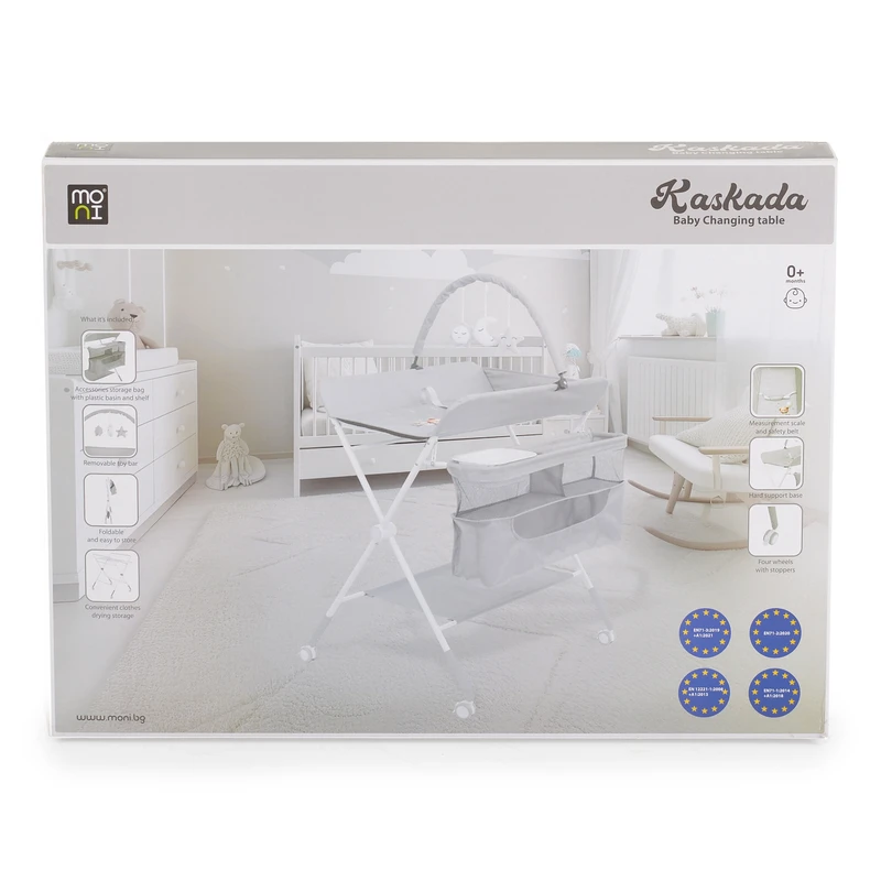 Мултифункционална маса за повиване Kaskada grey