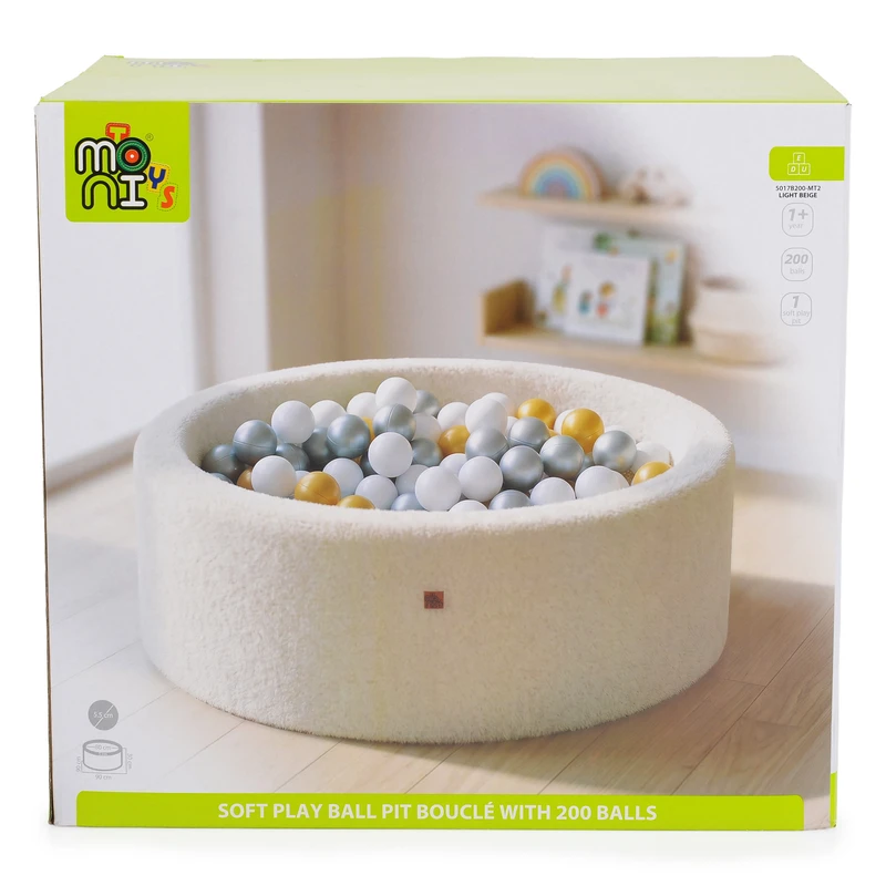 Мек басейн Boucle с 200 топки Light-Beige