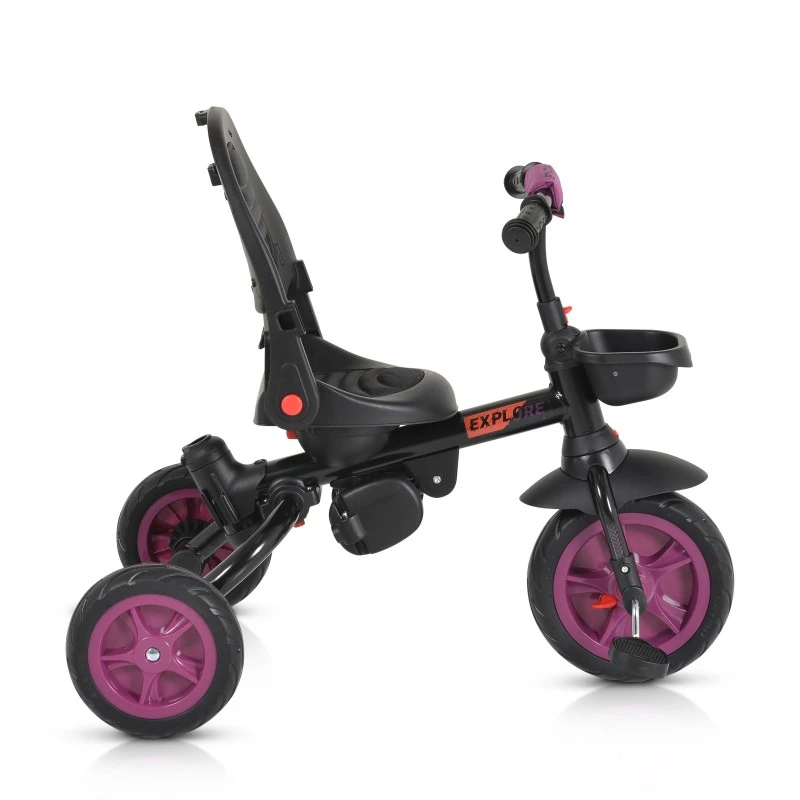 Триколка Byox Explore Сгъваемо кормило, Лилав