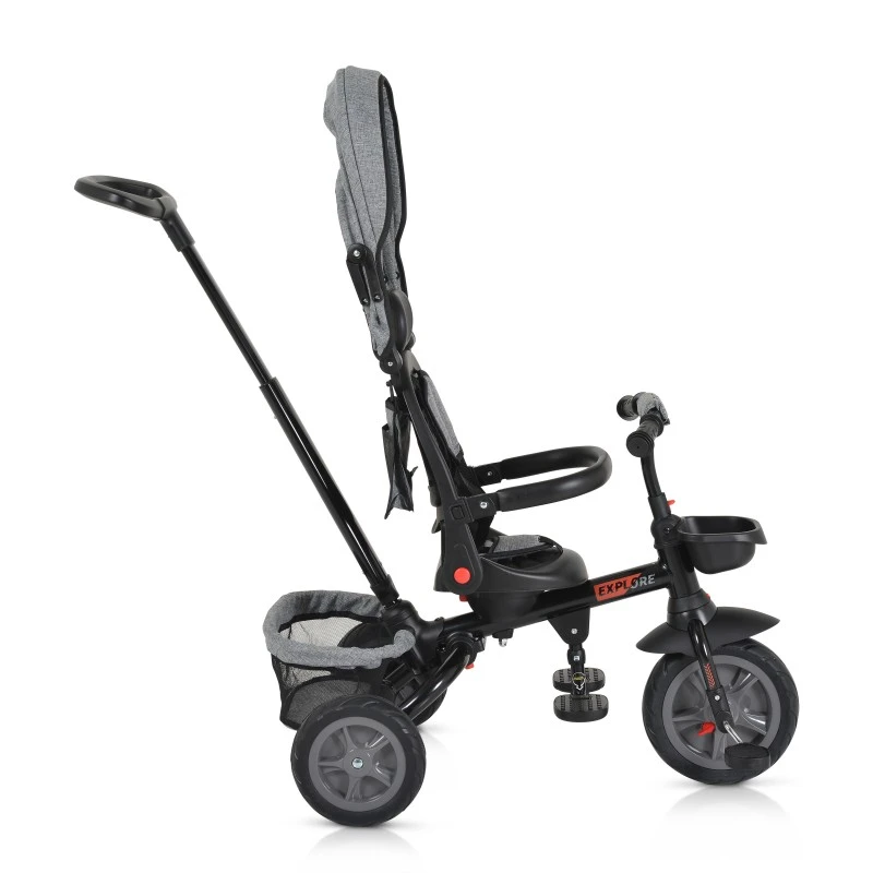 Триколка Byox Explore Сгъваемо кормило, Сив