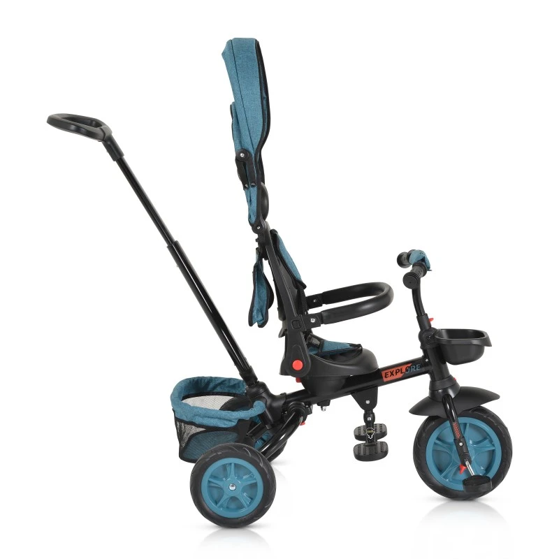 Триколка Byox Explore Сгъваемо кормило, Тюркоаз