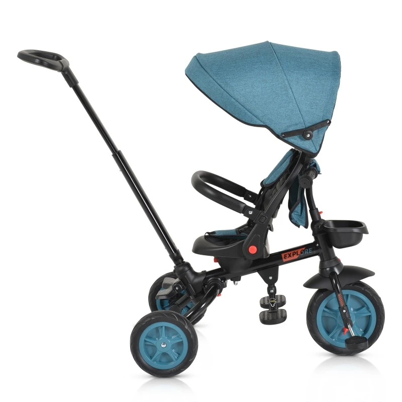 Триколка Byox Explore Сгъваемо кормило, Тюркоаз