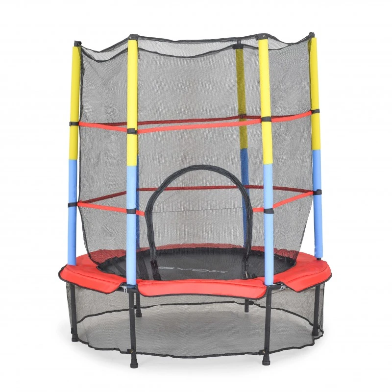 Byox Батут 140cm (4.5ft) с вътрешна мрежа червен HOP