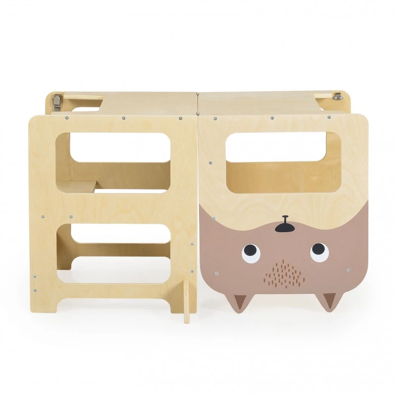 Дървена обучителна кула 3 в 1 Монтесори