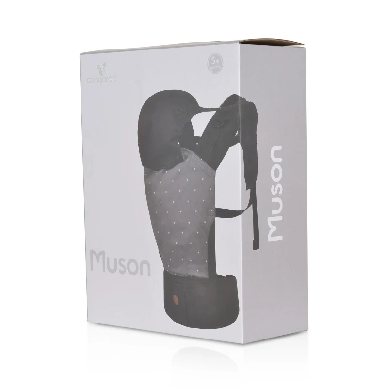 Ергономично кенгуру Muson, сив