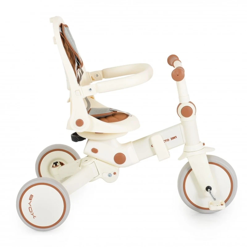 Детска триколка сгъваема Compacto 3в1, бежов