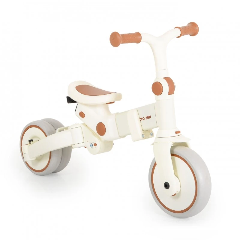 Детска триколка сгъваема Compacto 3в1, бежов