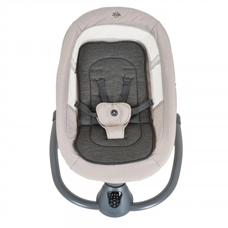 Електрическа люлка Zara, светлосив