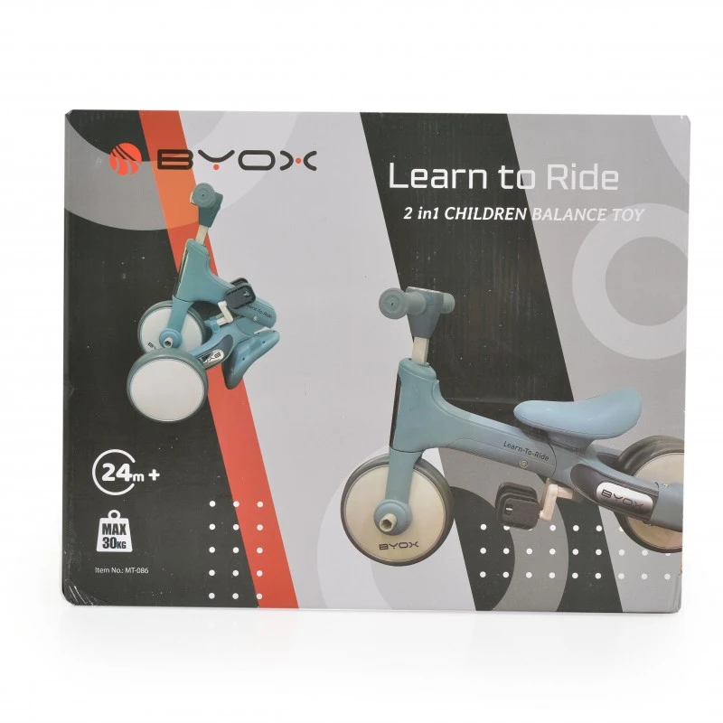 Мини баланс велосипед Learn to Ride, син