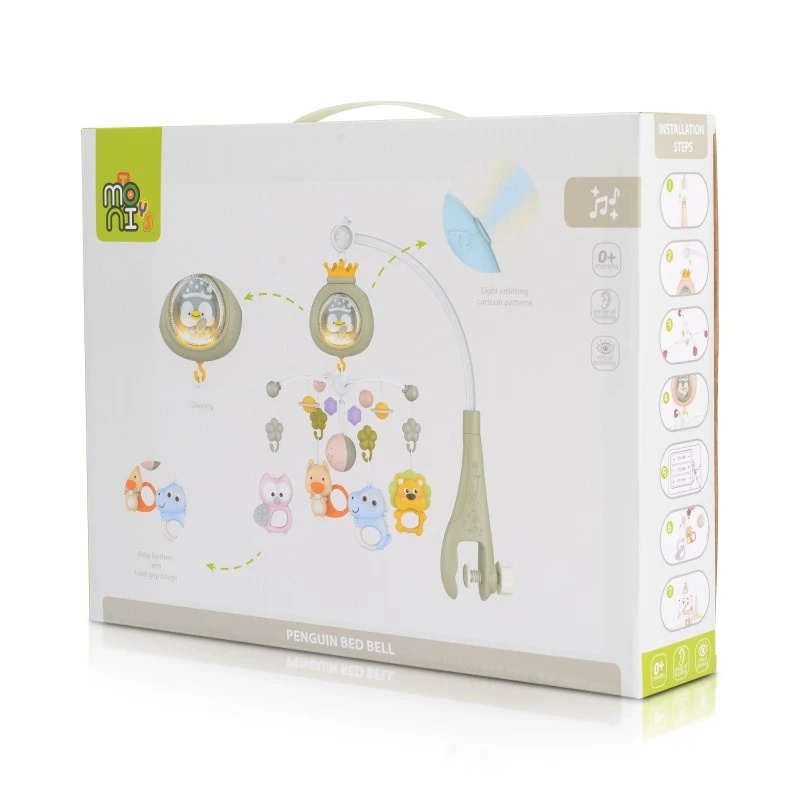 Въртележка Пингвин 368-6R Розов