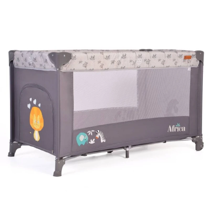 Детска кошара Cangaroo, Africa, сив, 0 месеца +