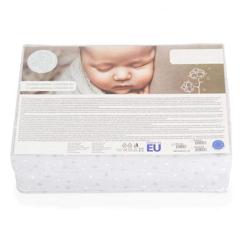 Сгъваем матрак 120/60/6 Hugzzz Mirage Сив