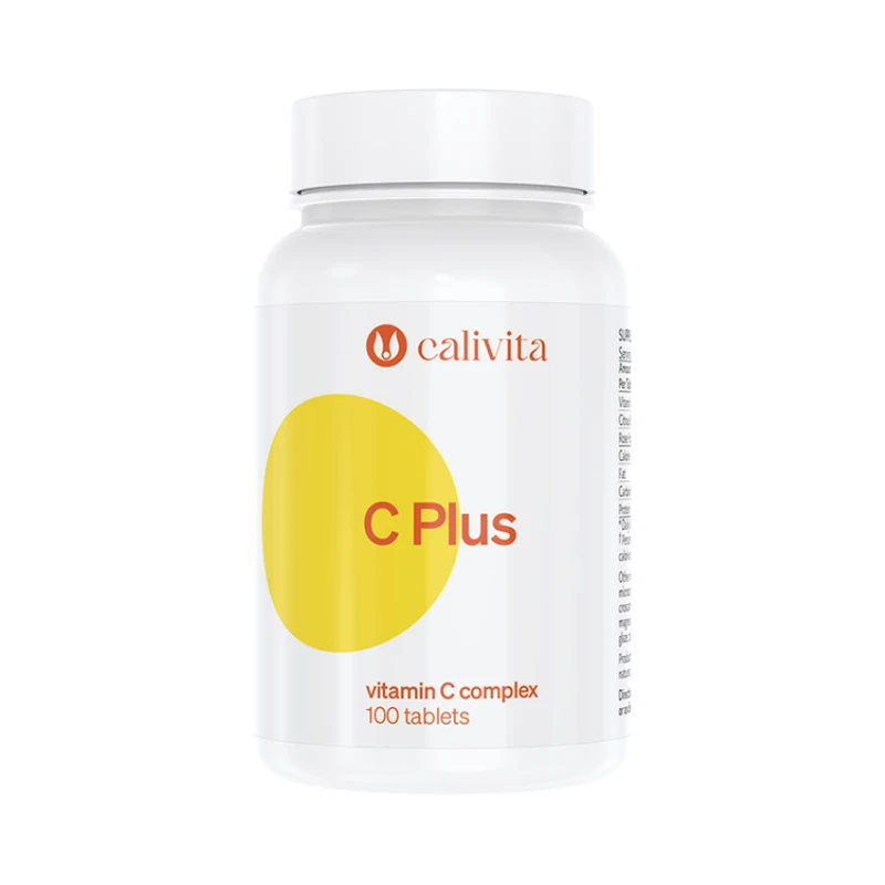 Витамини Calivita - C-PLUS FLAVONOID - с биофлавоноиди - 100 таблетки