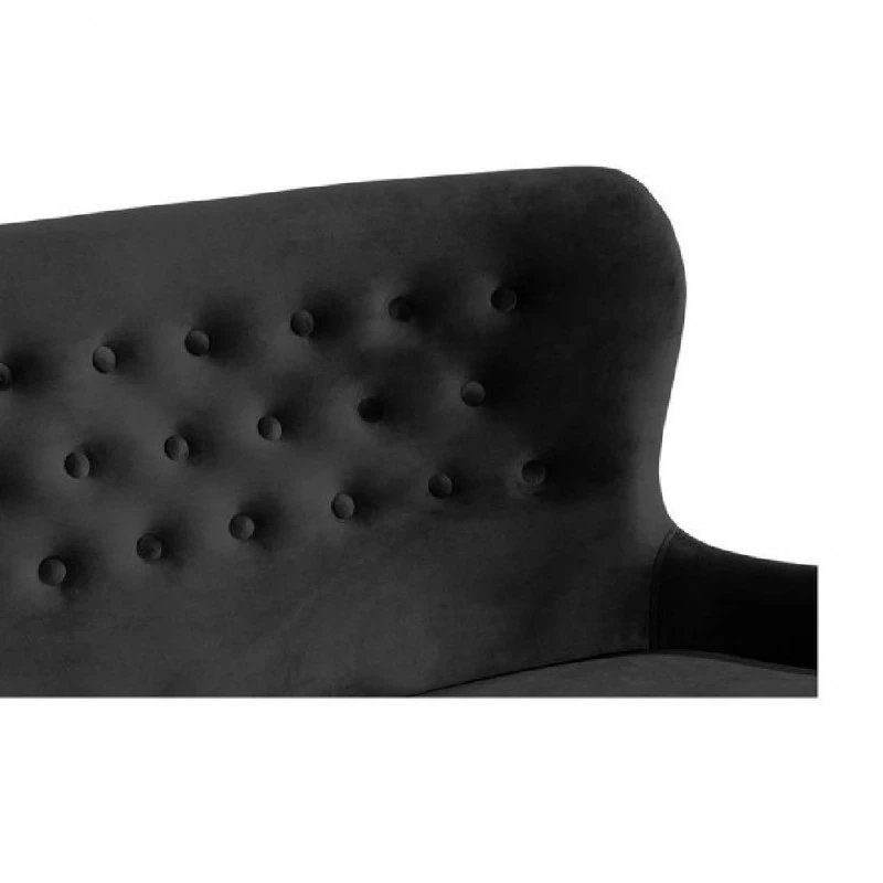 Диван diYana 3H, 140 x 67 x 86 см, Черен
