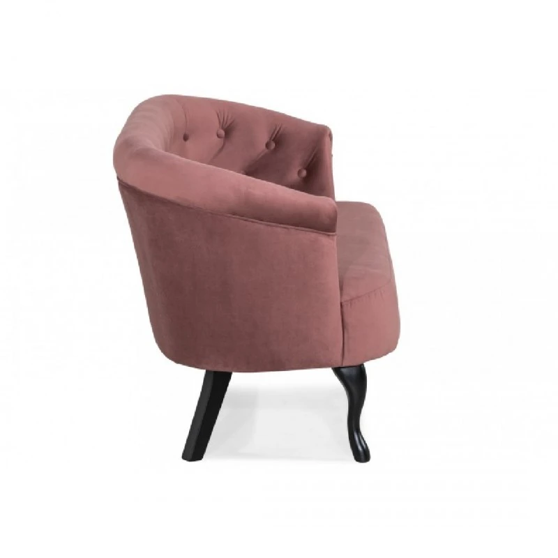 Канапе Madalina M, 140 x 75 x 68 см, Ръждиво розово