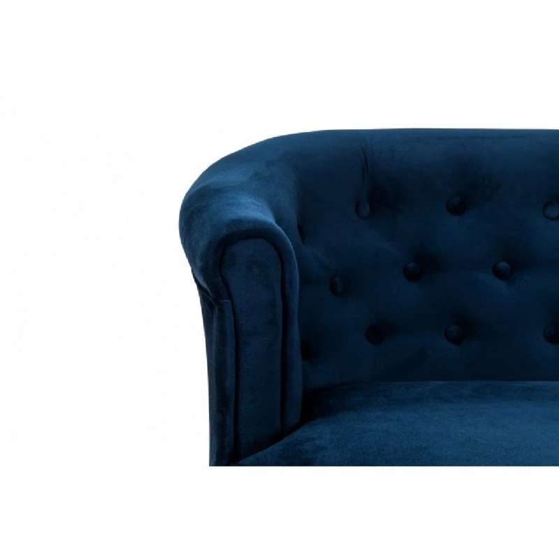 Канапе Madalina M, 140 x 75 x 68 см, Петролено синьо