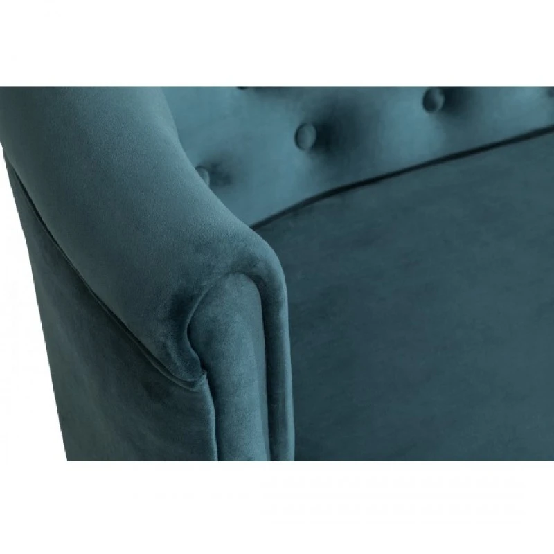 Канапе Madalina M, 140 x 75 x 68 см, Синьо-зелен