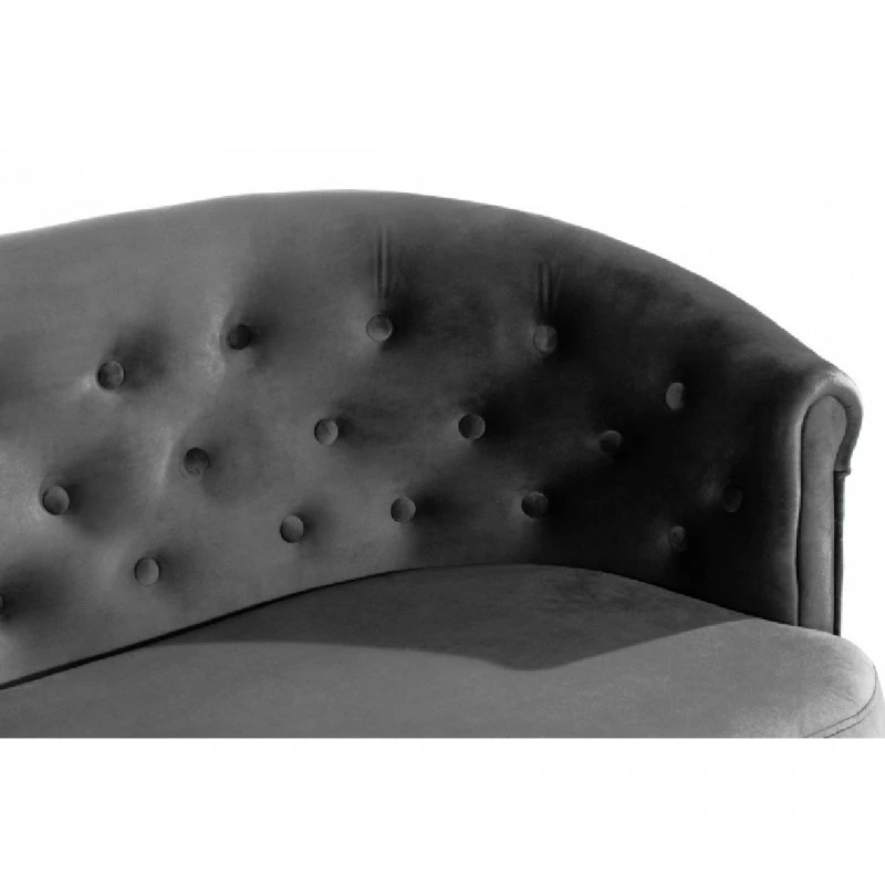 Канапе Madalina M, 140 x 75 x 68 см, Тъмно сиво