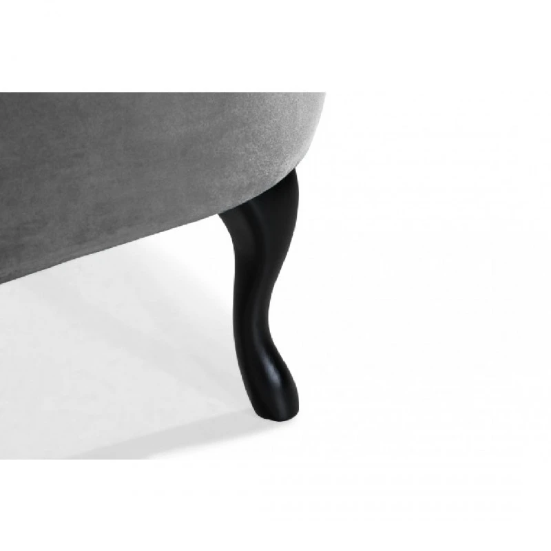 Канапе Madalina M, 140 x 75 x 68 см, Тъмно сиво