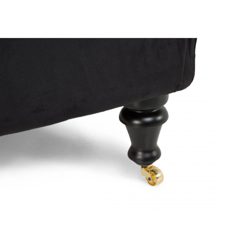 Лежанка diYana, 165 х 88 х 70 см, Черен