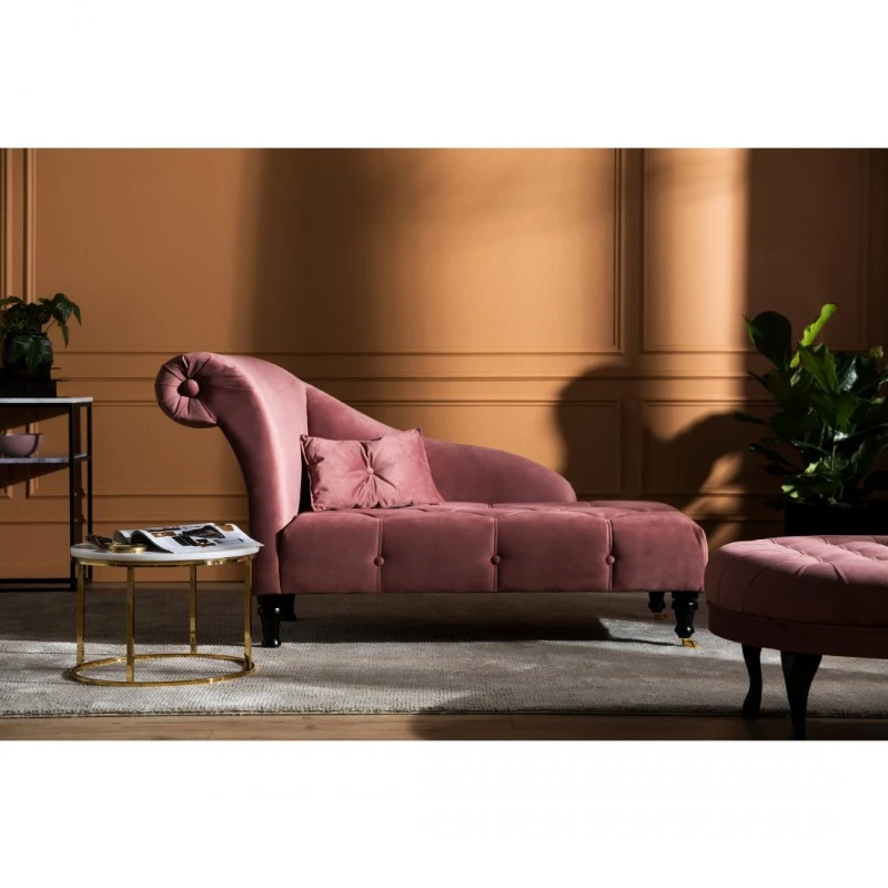 Лежанка diYana, 165 х 88 х 70 см, Ръждиво розова