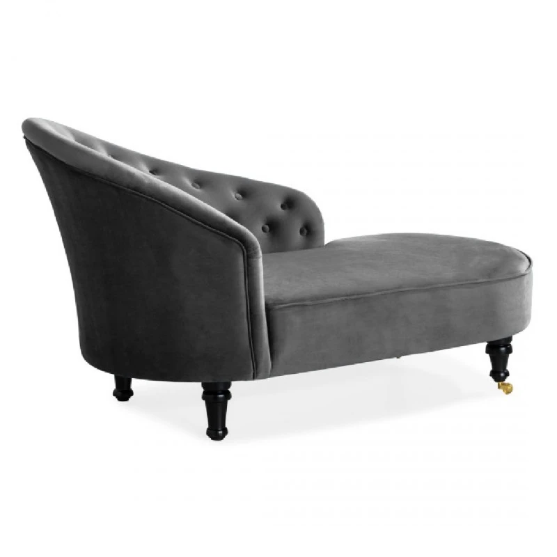 Лежанка diYana Classic, 151 х 82 х 81 см, Тъмно сива