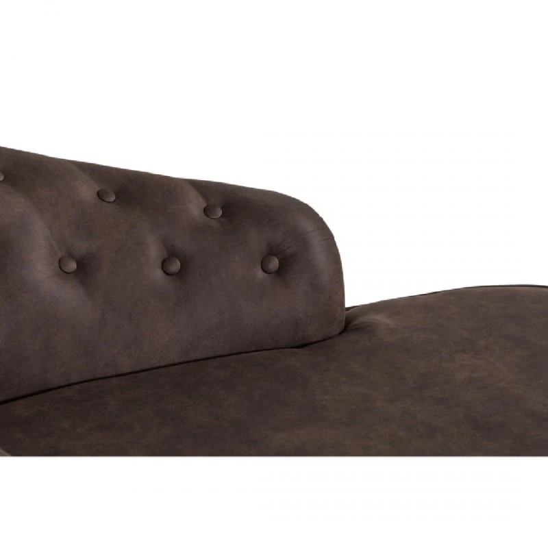 Лежанка diYana Classic, 151 х 82 х 81 см, Винтидж кафява