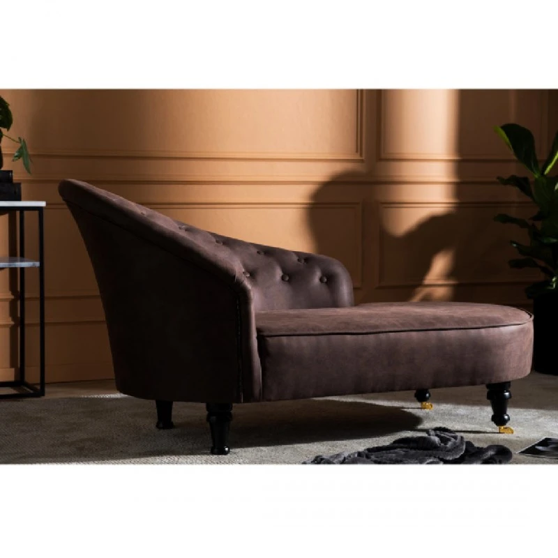 Лежанка diYana Classic, 151 х 82 х 81 см, Винтидж кафява