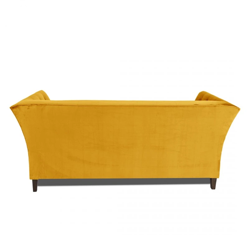 Триместен диван Chesterfield Queen, 215/92/92 см, Жълт