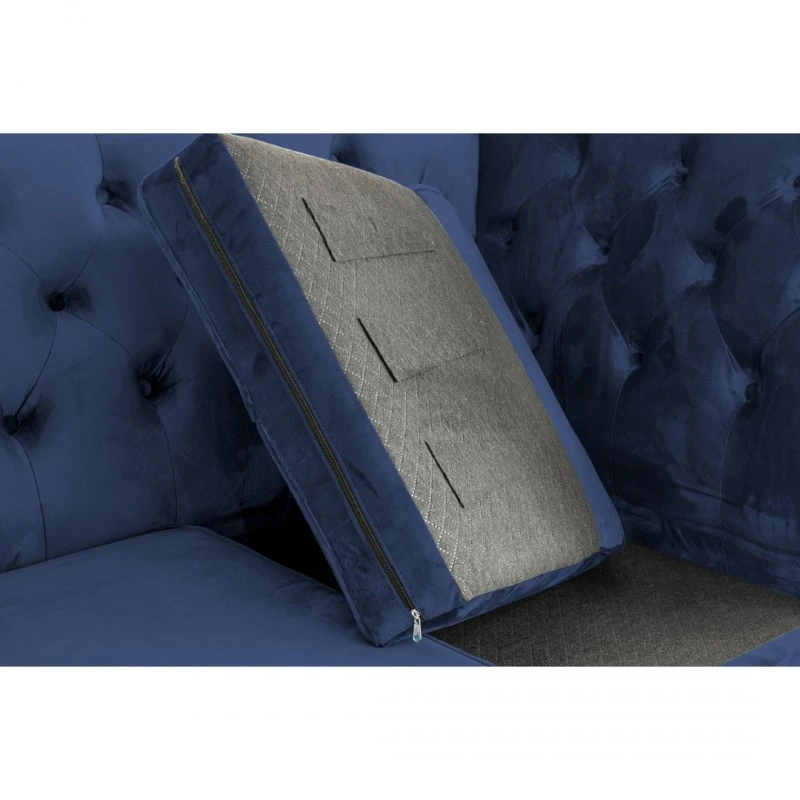 Триместен диван Chesterfield Queen, 215/92/92 см, Петроленосин