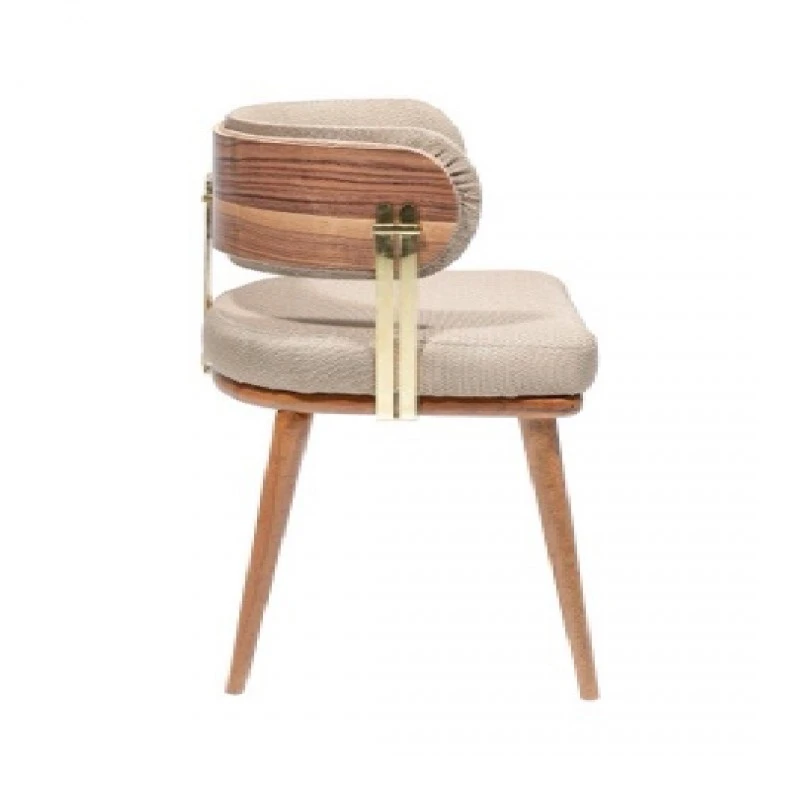 Комплект столове Метуза, Бежов, Дърво, 4 броя