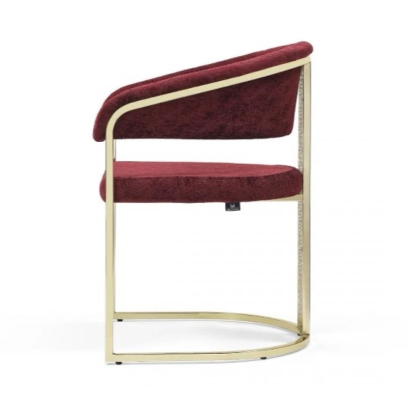 Комплект столове Отоман, Метал, Червен, 4 броя