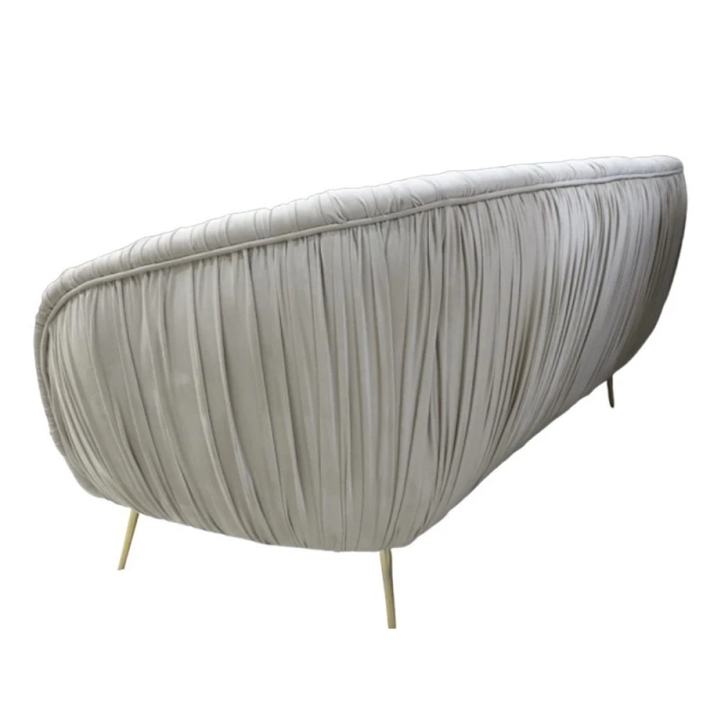 Триместен диван Стил, Дамаска, Крем, 230х90х80см