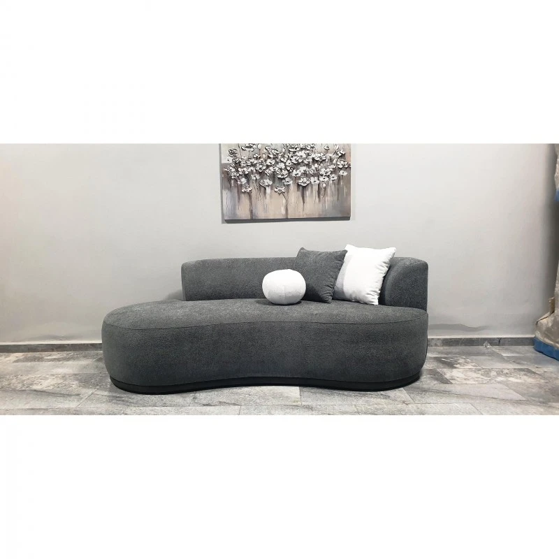 Двуместен диван Дав, Кадифе, Сив