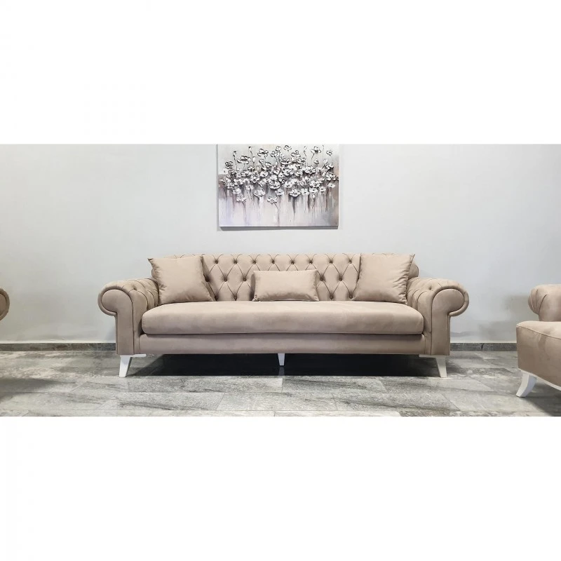 Диван Мюнхен, Бежов, 230х90х80 см