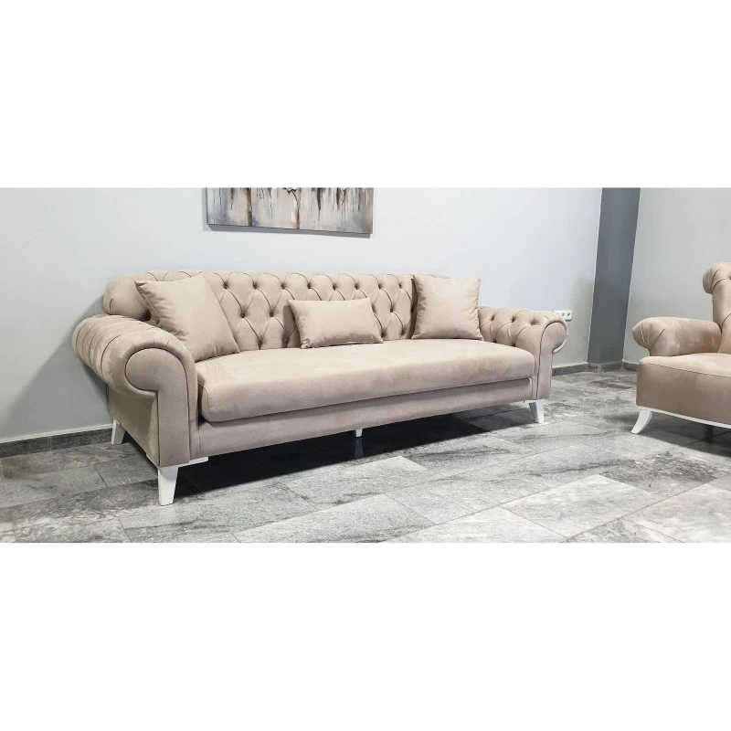 Диван Мюнхен, Бежов, 230х90х80 см