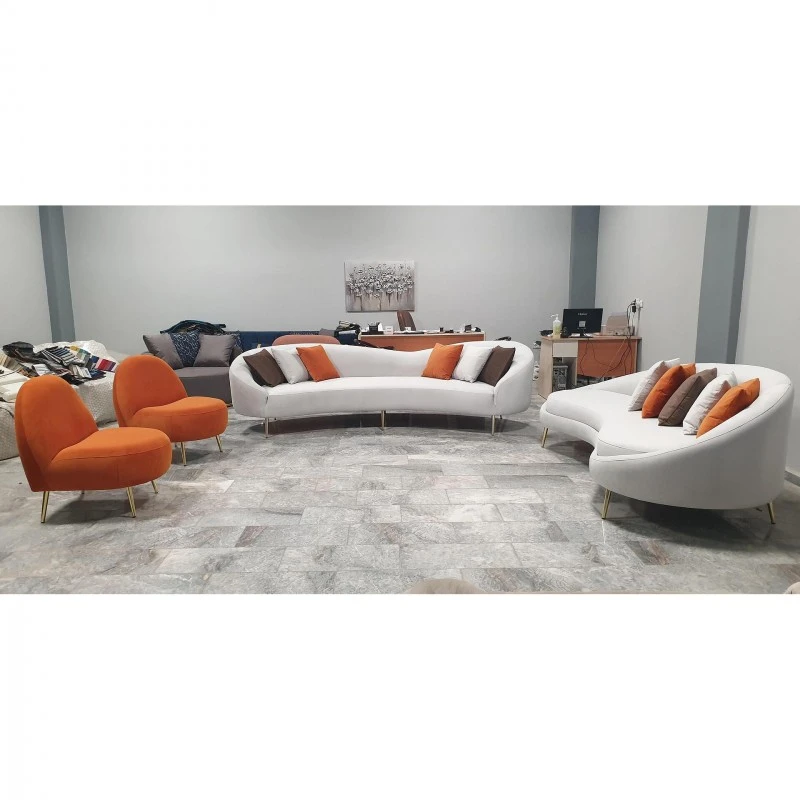 Триместен диван Албатрос, Бял