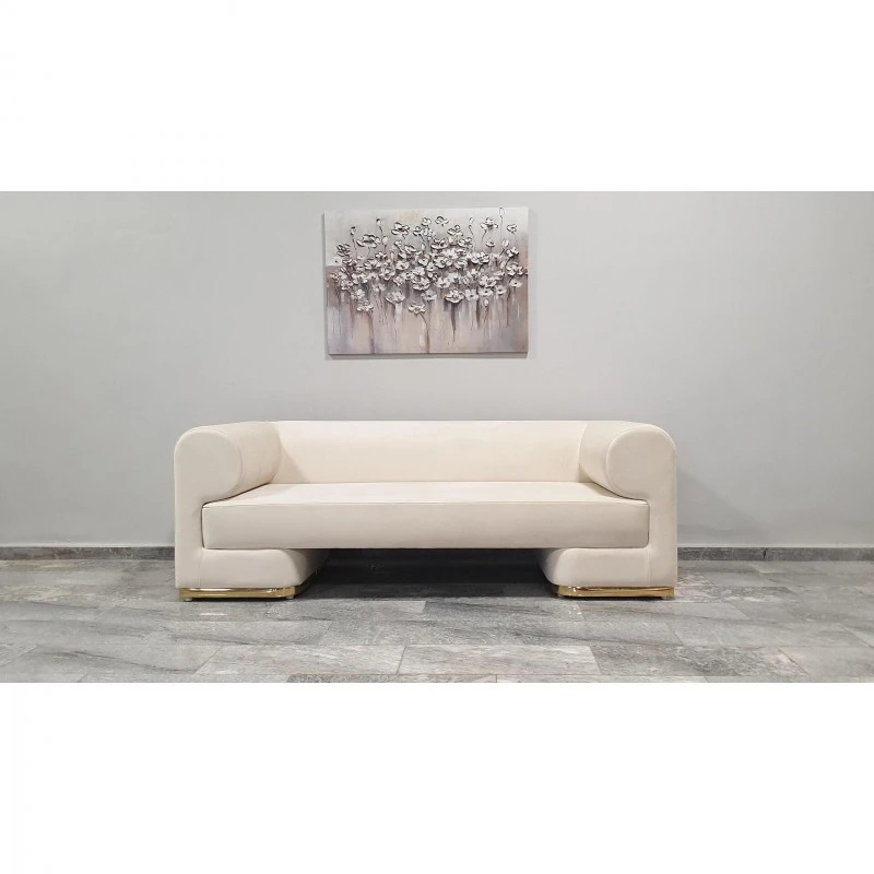 Триместен диван Беан, Бежов, 210x90x80 см