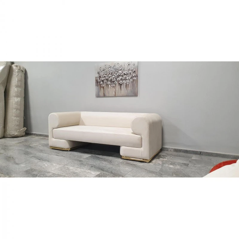 Триместен диван Беан, Бежов, 210x90x80 см